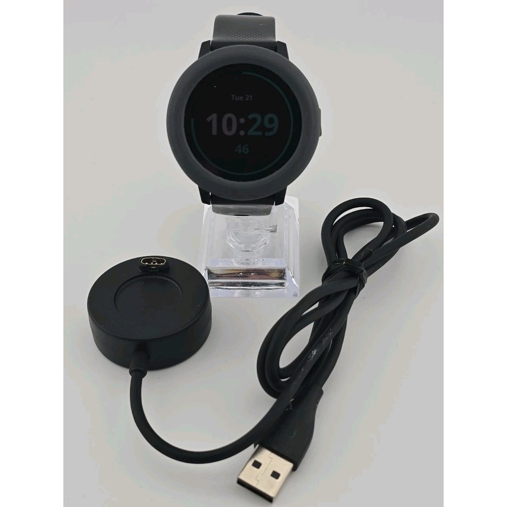 Garmin Vivoactive 3 GPS Smartwatch - Black w/ Charger - Tested & Reset